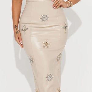 Dolce leather MAXI dress